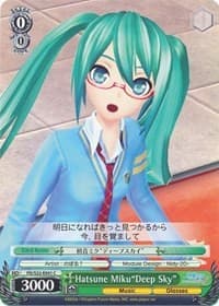 Hatsune Miku"Deep Sky" - Hatsune Miku -Project DIVA- f - Weiss Schwarz card