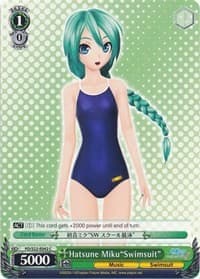 Hatsune Miku"Swimsuit" - Hatsune Miku -Project DIVA- f - Weiss Schwarz card