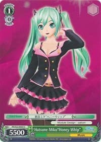 Hatsune Miku"Honey Whip" - Hatsune Miku -Project DIVA- f - Weiss Schwarz card