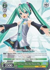 "Full Power Mikku Miku"Hatsune Miku - Hatsune Miku -Project DIVA- f - Weiss Schwarz card
