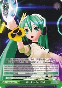 Weekender Girl - Hatsune Miku -Project DIVA- f - Weiss Schwarz card