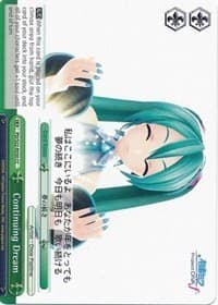 Continuing Dream - Hatsune Miku -Project DIVA- f - Weiss Schwarz card