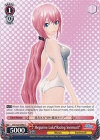 Megurine Luka"Racing Swimsuit" - Hatsune Miku -Project DIVA- f - Weiss Schwarz card