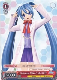 Hatsune Miku"Lab Girl" - Hatsune Miku -Project DIVA- f - Weiss Schwarz card