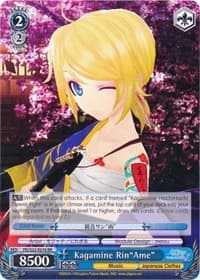 Kagamine Rin"Ame" - Hatsune Miku -Project DIVA- f - Weiss Schwarz card