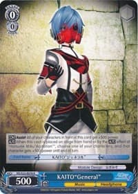 KAITO"General" - Hatsune Miku -Project DIVA- f - Weiss Schwarz card