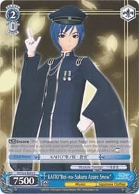 KAITO"Rei-no-Sakura Azure Snow" - Hatsune Miku -Project DIVA- f - Weiss Schwarz card