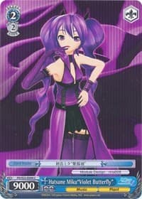 Hatsune Miku"Violet Butterfly" - Hatsune Miku -Project DIVA- f - Weiss Schwarz card