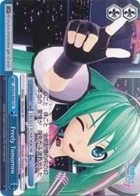 Freely Tomorrow - Hatsune Miku -Project DIVA- f - Weiss Schwarz card