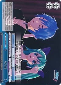 ACUTE (B) - Hatsune Miku -Project DIVA- f - Weiss Schwarz card
