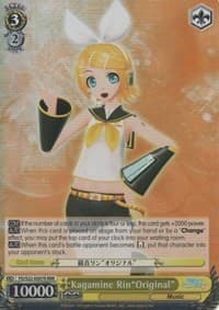 Kagamine Rin"Original" (RRR) - Hatsune Miku -Project DIVA- f - Weiss Schwarz card