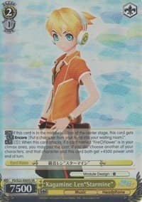 Kagamine Len"Starmine" (SR) - Hatsune Miku -Project DIVA- f - Weiss Schwarz card