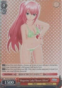 Megurine Luka"Resort Bikini" (SR) - Hatsune Miku -Project DIVA- f - Weiss Schwarz card