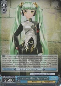 Hatsune Miku"Agitation" (SR) - Hatsune Miku -Project DIVA- f - Weiss Schwarz card