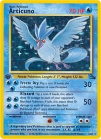 Articuno (2) - Fossil - Pokemon card