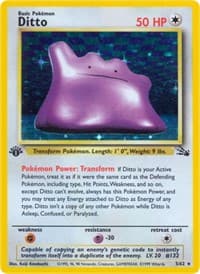 Ditto (3) - Fossil - Pokemon card
