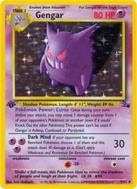 Gengar (5) - Fossil - Pokemon card