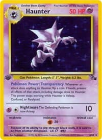 Haunter (6) - Fossil - Pokemon card