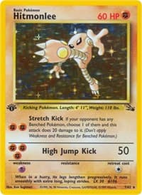 Hitmonlee (7) - Fossil - Pokemon card