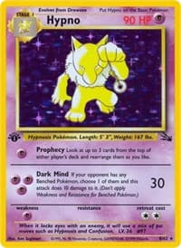 Hypno (8) - Fossil - Pokemon card