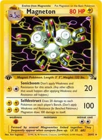 Magneton (26) - Fossil - Pokemon card