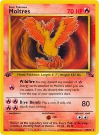 Moltres (27) - Fossil - Pokemon card