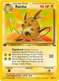 Raichu (29) - Fossil - Pokemon card