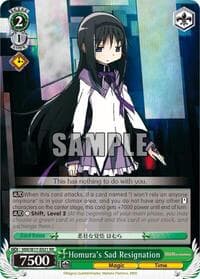 Homura's Sad Resignation - Puella Magi Madoka Magica - Weiss Schwarz card