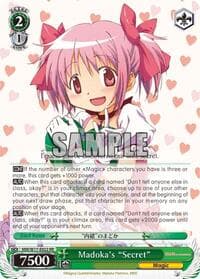 Madoka's "Secret" - Puella Magi Madoka Magica - Weiss Schwarz card
