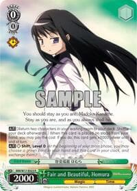 Fair and Beautiful, Homura - Puella Magi Madoka Magica - Weiss Schwarz card