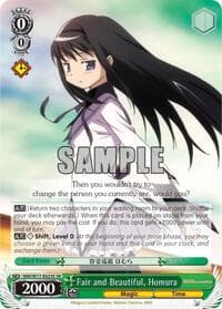 Fair and Beautiful, Homura (SR) - Puella Magi Madoka Magica - Weiss Schwarz card
