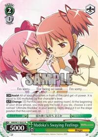 Madoka's Swaying Feelings - Puella Magi Madoka Magica - Weiss Schwarz card