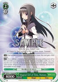 Magical Girl of Time, Homura (RRR) - Puella Magi Madoka Magica - Weiss Schwarz card