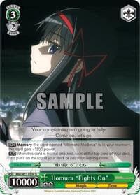 Homura "Fights On" - Puella Magi Madoka Magica - Weiss Schwarz card