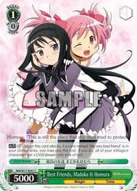 Best Friends, Madoka & Homura - Puella Magi Madoka Magica - Weiss Schwarz card
