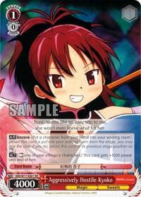 Aggressively Hostile Kyoko - Puella Magi Madoka Magica - Weiss Schwarz card