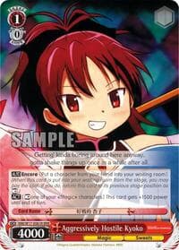 Aggressively Hostile Kyoko (RRR) - Puella Magi Madoka Magica - Weiss Schwarz card