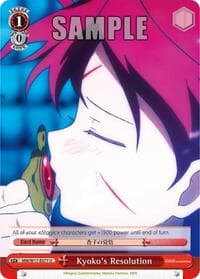 Kyoko's Resolution - Puella Magi Madoka Magica - Weiss Schwarz card