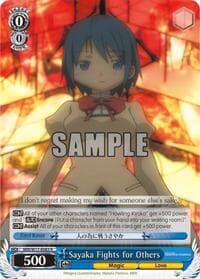 Sayaka Fights for Others - Puella Magi Madoka Magica - Weiss Schwarz card