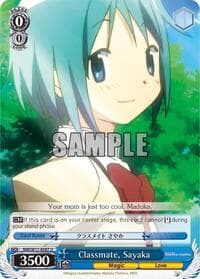 Classmate, Sayaka - Puella Magi Madoka Magica - Weiss Schwarz card