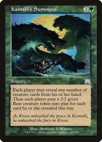 Kamahl's Summons - Onslaught - Magic: The Gathering card