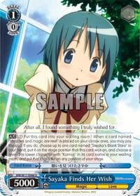 Sayaka Finds Her Wish - Puella Magi Madoka Magica - Weiss Schwarz card