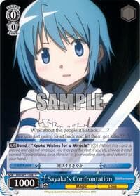 Sayaka's Confrontation - Puella Magi Madoka Magica - Weiss Schwarz card