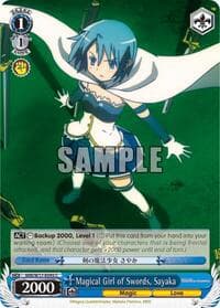 Magical Girl of Swords, Sayaka - Puella Magi Madoka Magica - Weiss Schwarz card