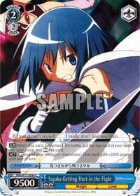 Sayaka Getting Hurt in the Fight - Puella Magi Madoka Magica - Weiss Schwarz card
