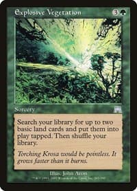 Explosive Vegetation - Onslaught - Magic: The Gathering card