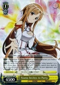 Asuna Invites to Party - Sword Art Online - Weiss Schwarz card