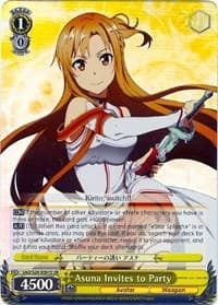 Asuna Invites to Party (SR) - Sword Art Online - Weiss Schwarz card