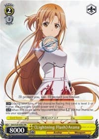 Lightning Flash Asuna - Sword Art Online - Weiss Schwarz card