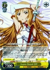 Asuna Dozed Off - Sword Art Online - Weiss Schwarz card